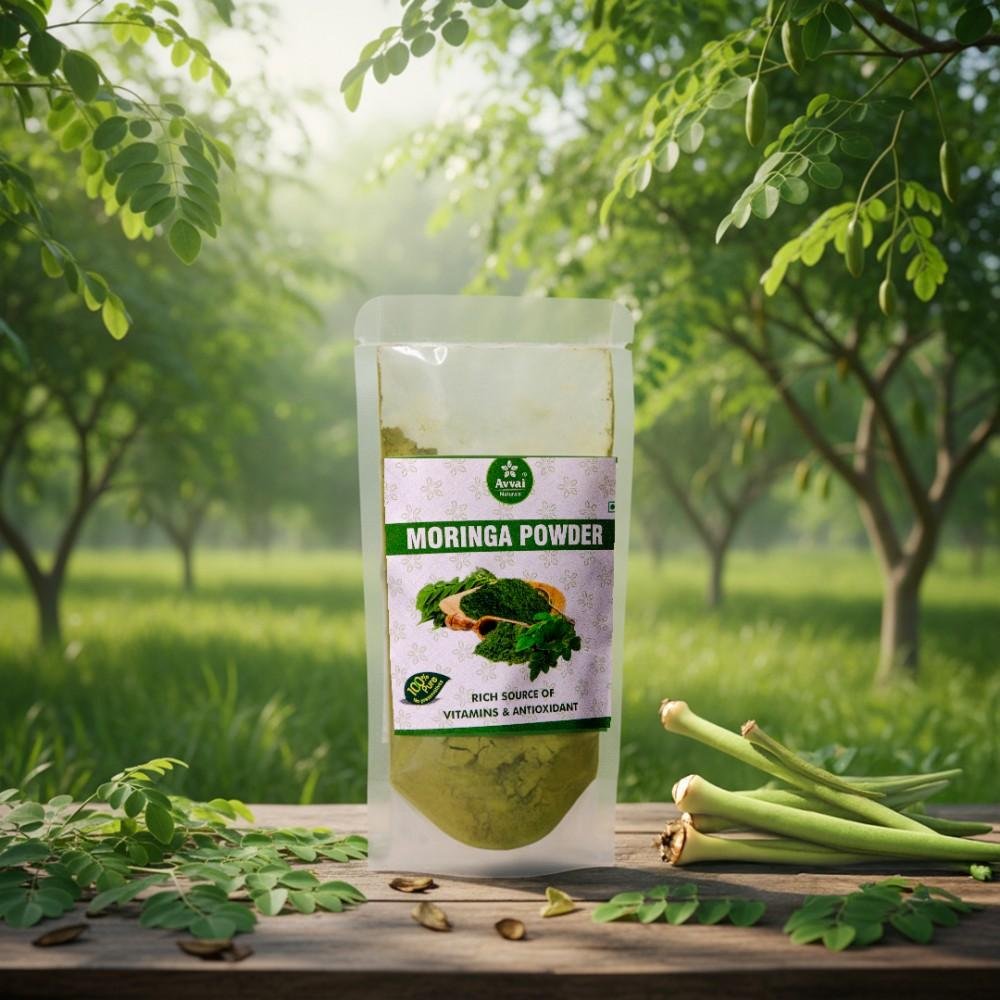 Madhavi Pure Moringa Leaf Powder Mesh Fine Texture